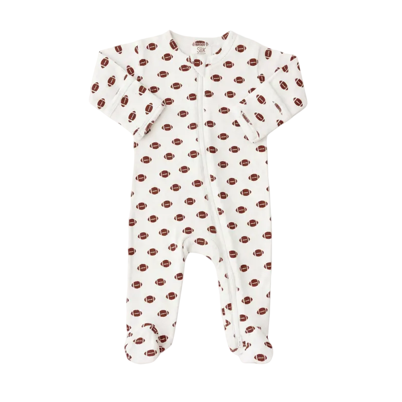 Football Pointelle Footie - SIIX Collection