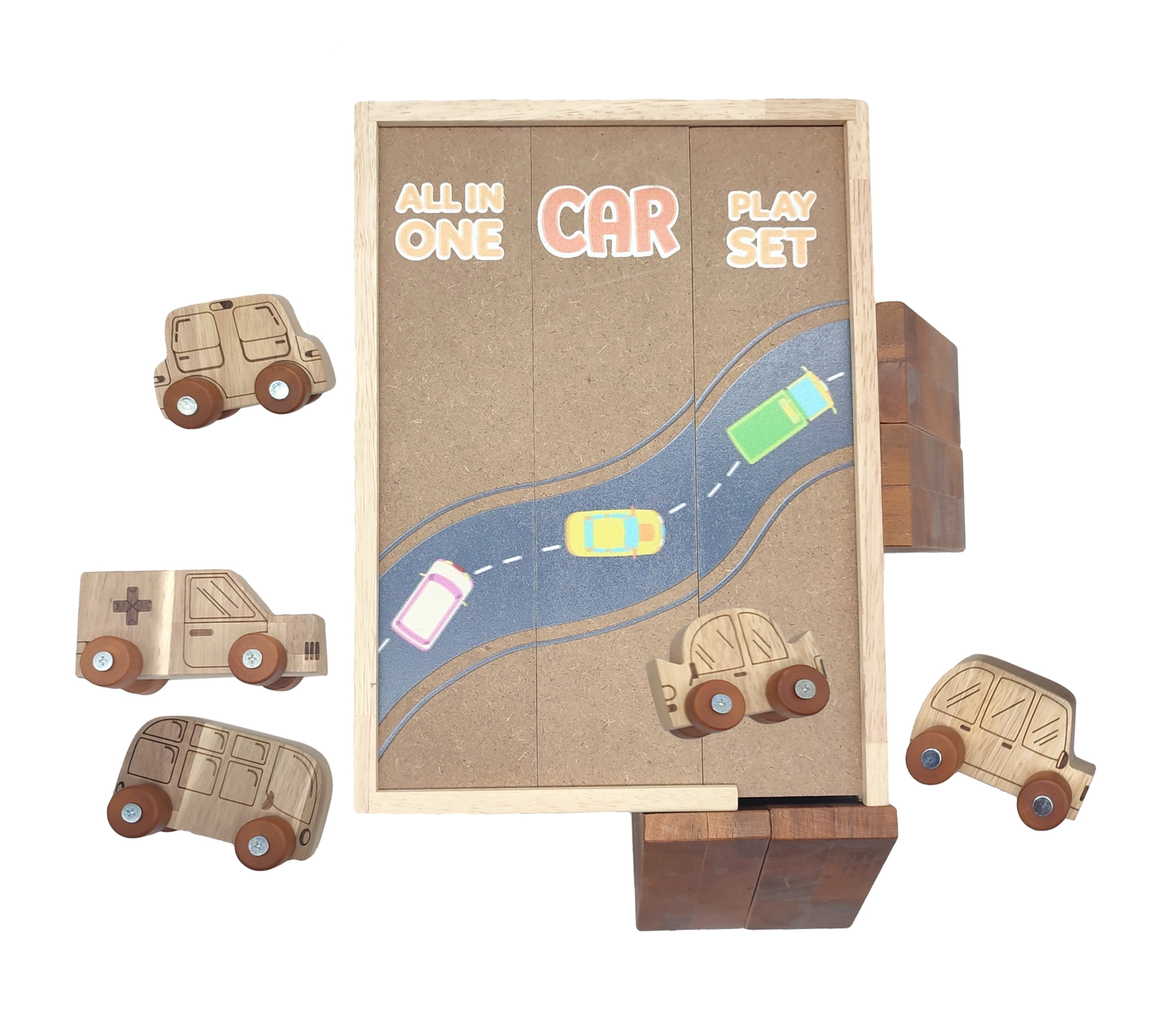 All In One Car Play Set - QToys