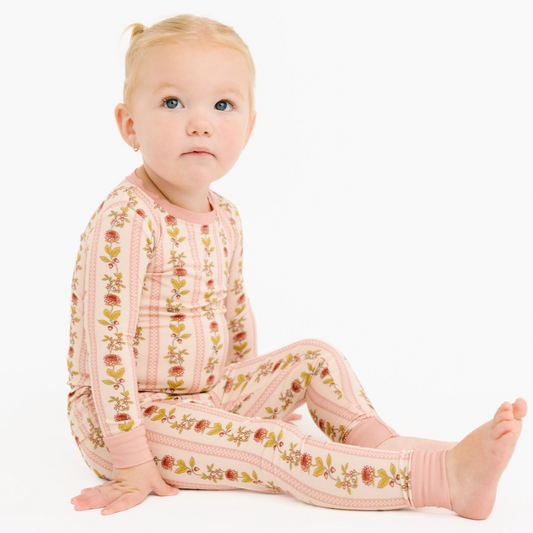 Vintage Floral Stripe Set - Little One Shop