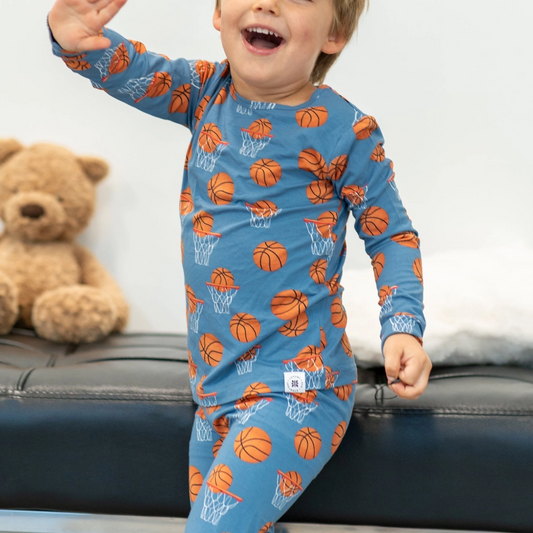 Basketball Hoops Two Piece Set - Sweet Bamboo