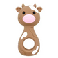 Silicone Cow Teether - Three Hearts