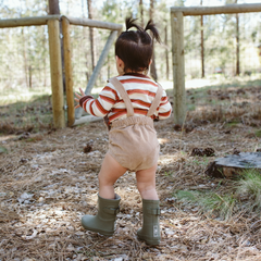 Champignon Corduroy Overall Romper - Goumi