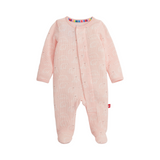 Pink Polaris Waffle Footie - Magnetic Me