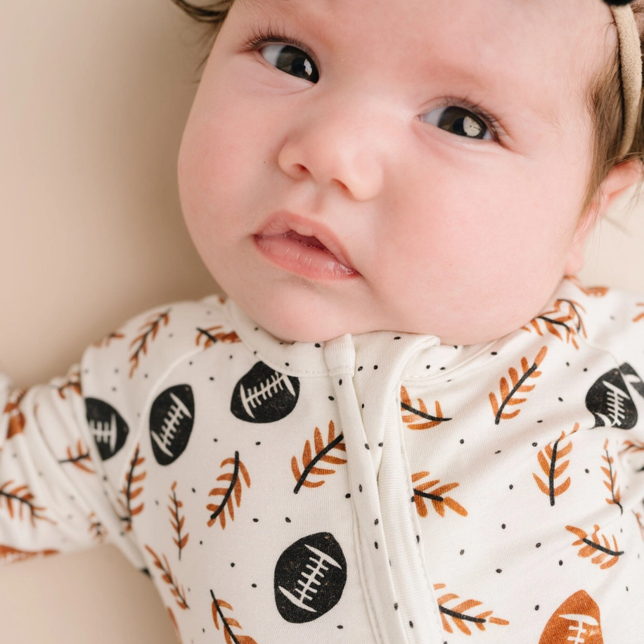Boho Football Bamboo Sleeper - Little One Shop