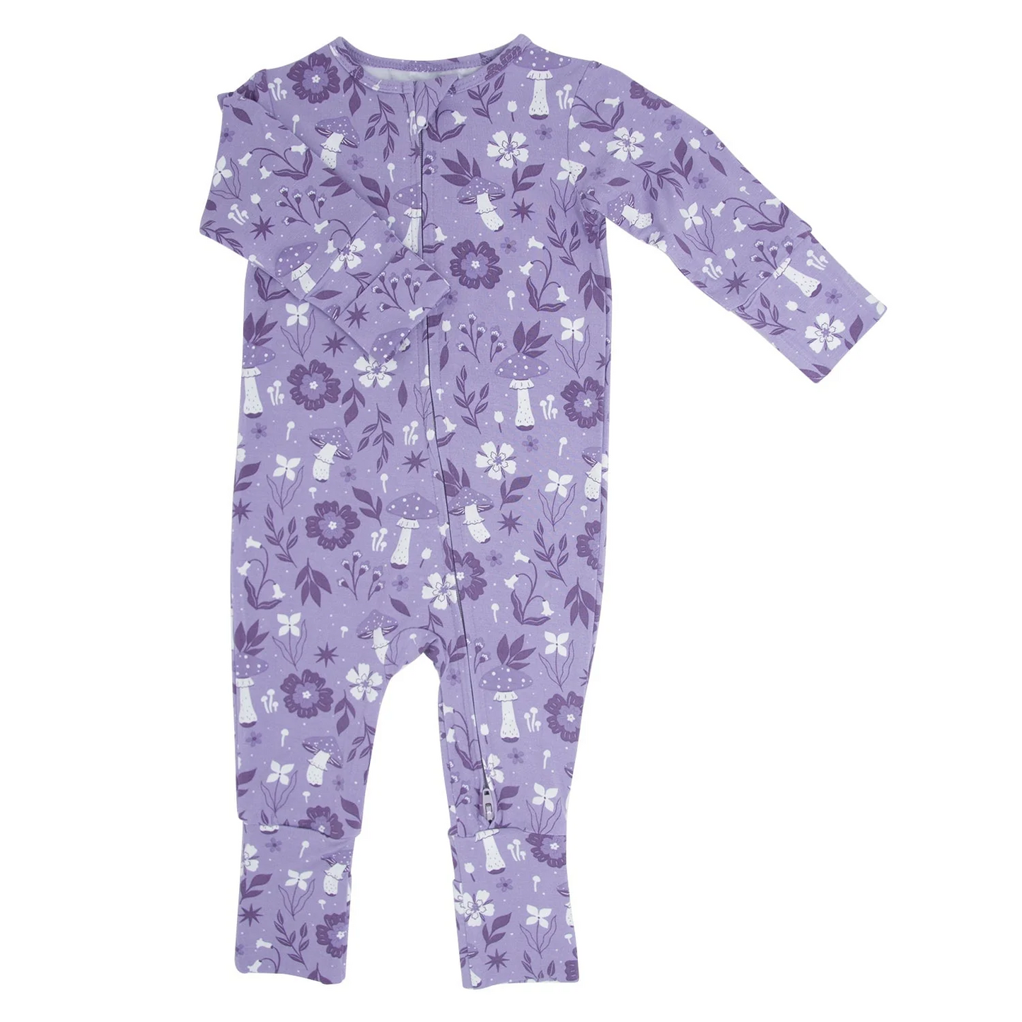 Mushroom Floral Convertible Romper - Sweet Bamboo