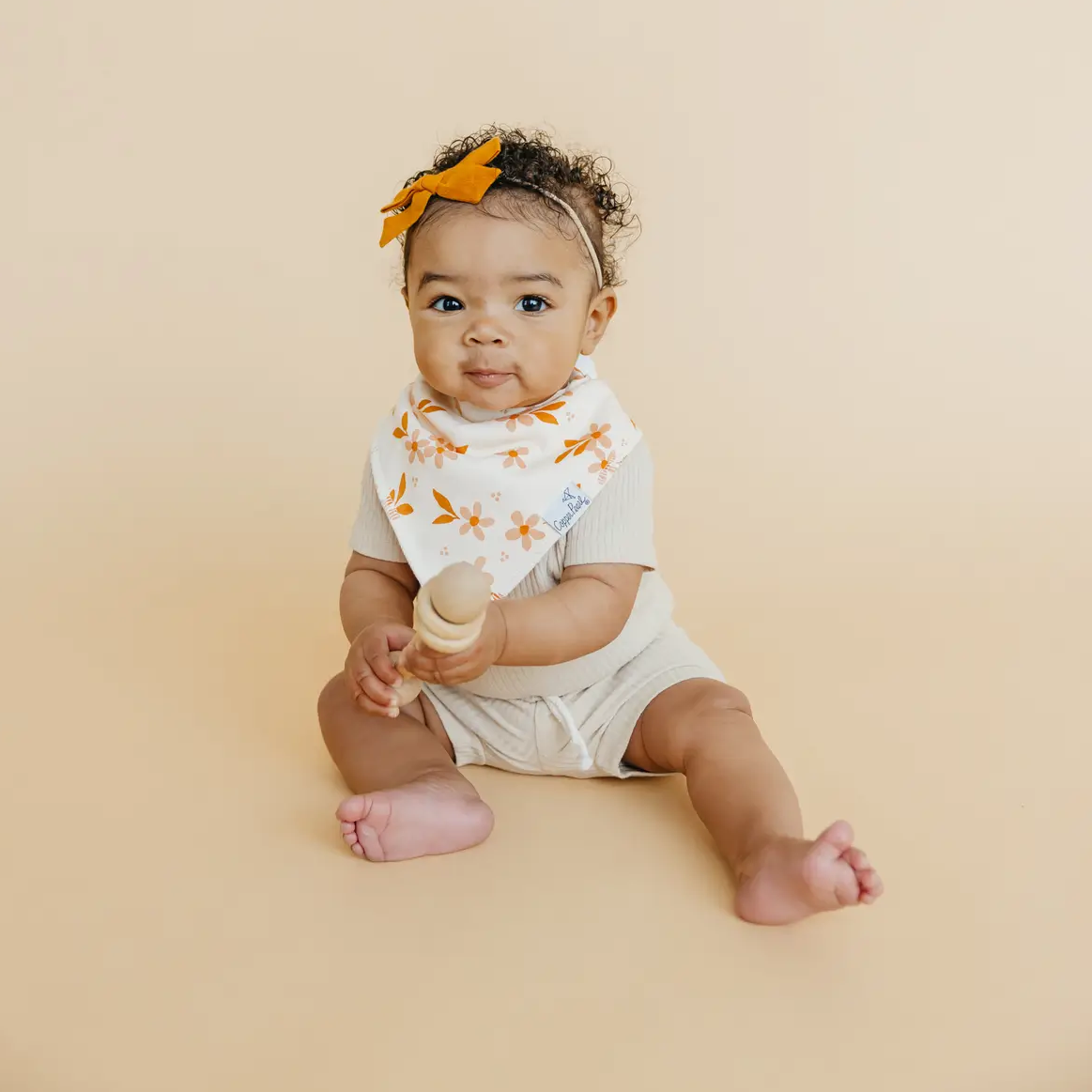 Rue Bandana Bibs - Copper Pearl