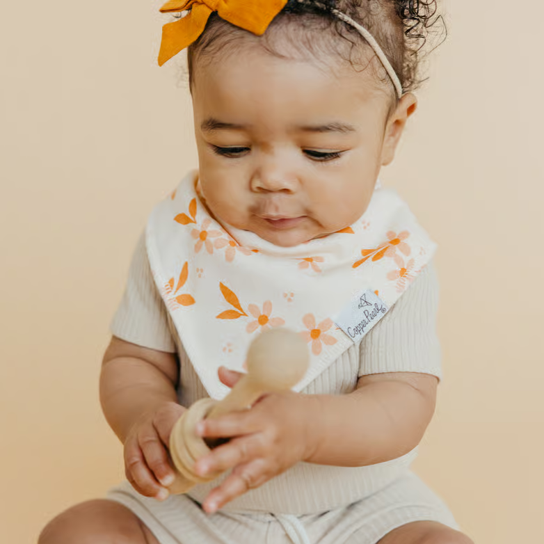 Rue Bandana Bibs - Copper Pearl