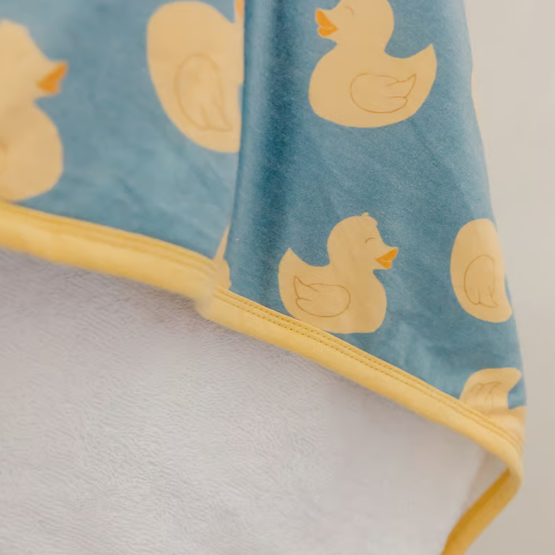 Ducky Knit Hooded Towel - Copper Pearl