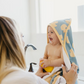 Ducky Knit Hooded Towel - Copper Pearl