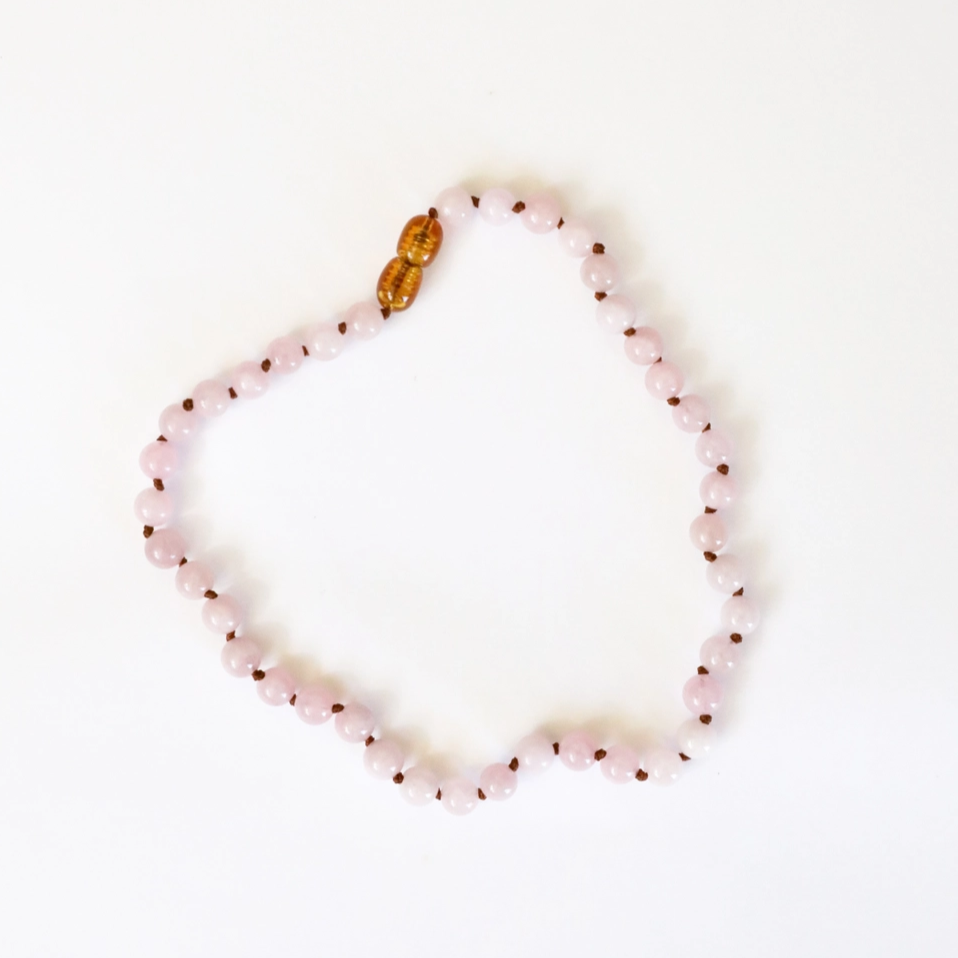 Pure Gemstone + Rose Quartz Necklace - CanyonLeaf