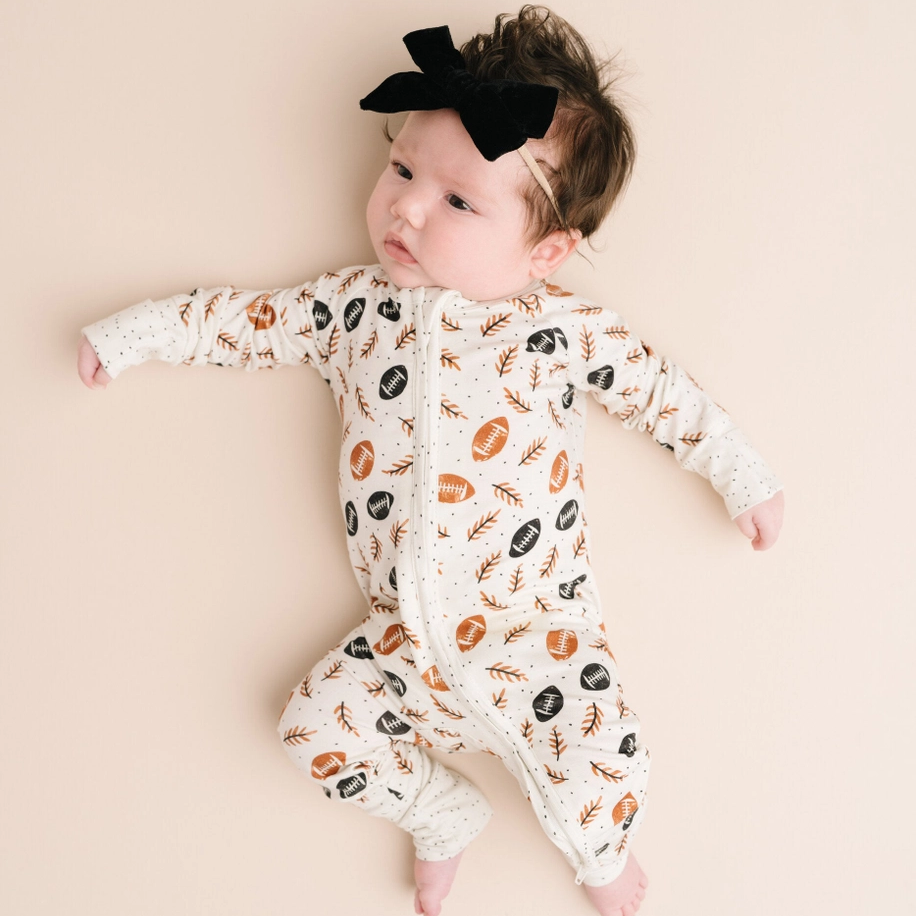 Boho Football Bamboo Sleeper - Little One Shop