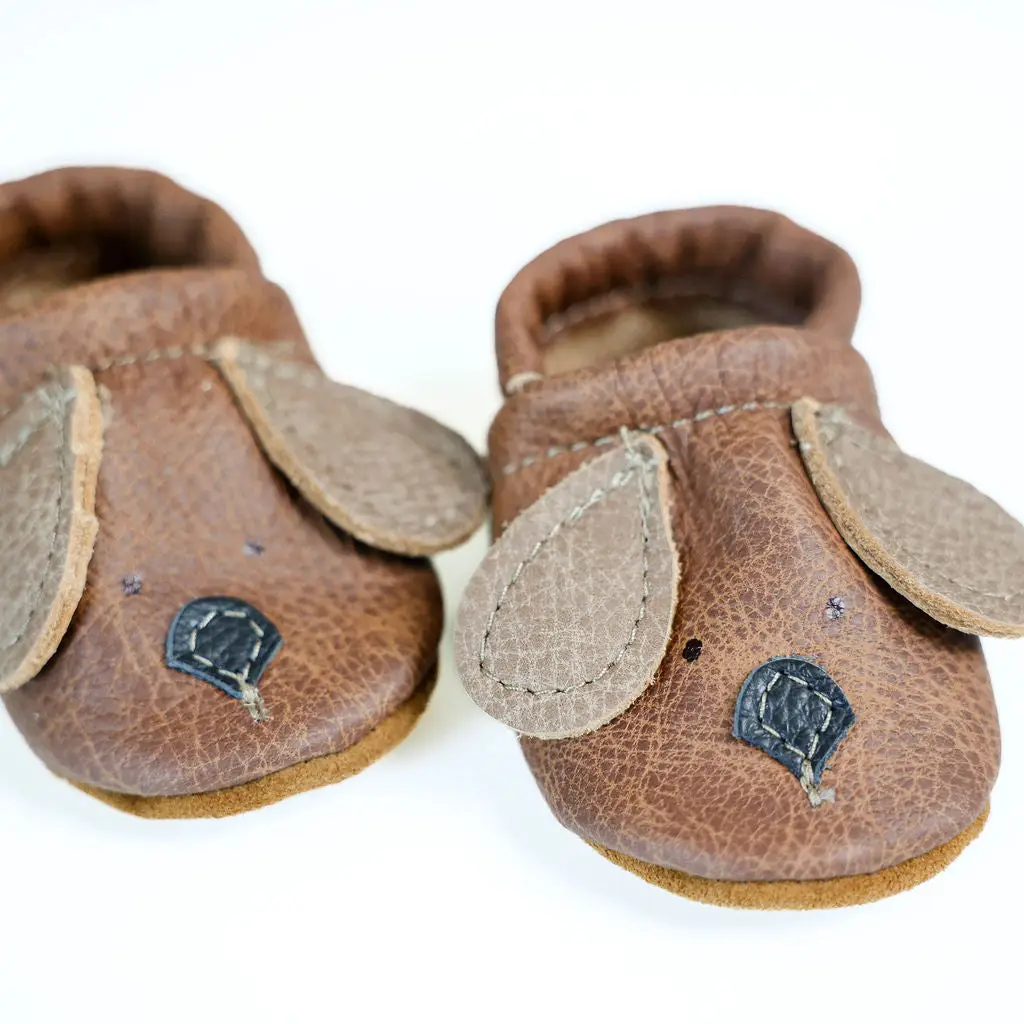 Sepia Doggie Leather Shoe - Starry Knight Designs