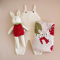 Strawberry Bunny Blanket - The Blueberry Hill