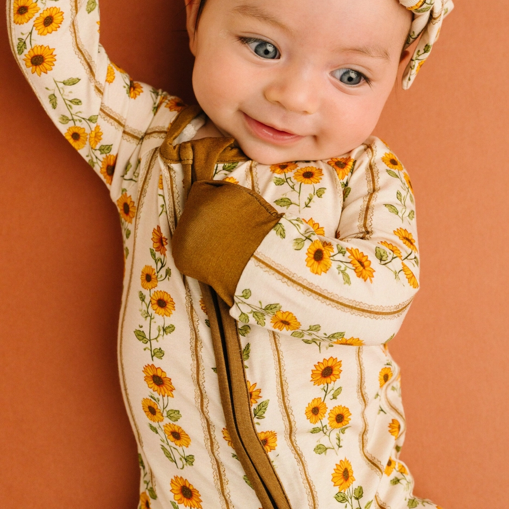 Sunflower Stripe Sleeper - Little One Shop