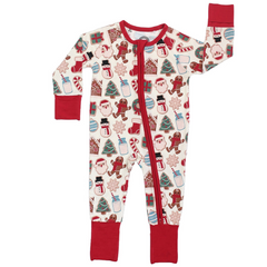 Milk & Cookies Christmas Convertible Romper - Emerson and Friends