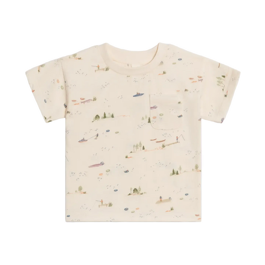 Lake Hollis Drop Shoulder Tee - Colored Organics