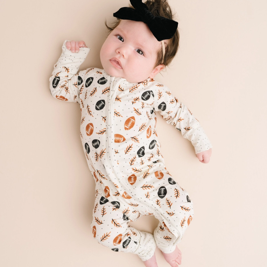 Boho Football Bamboo Sleeper - Little One Shop