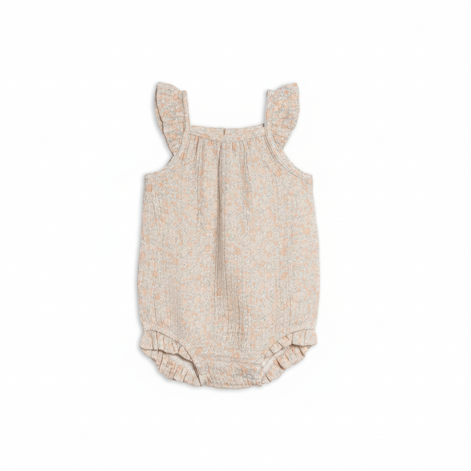 Belmont Floral Sandra Muslin Romper - Kendi