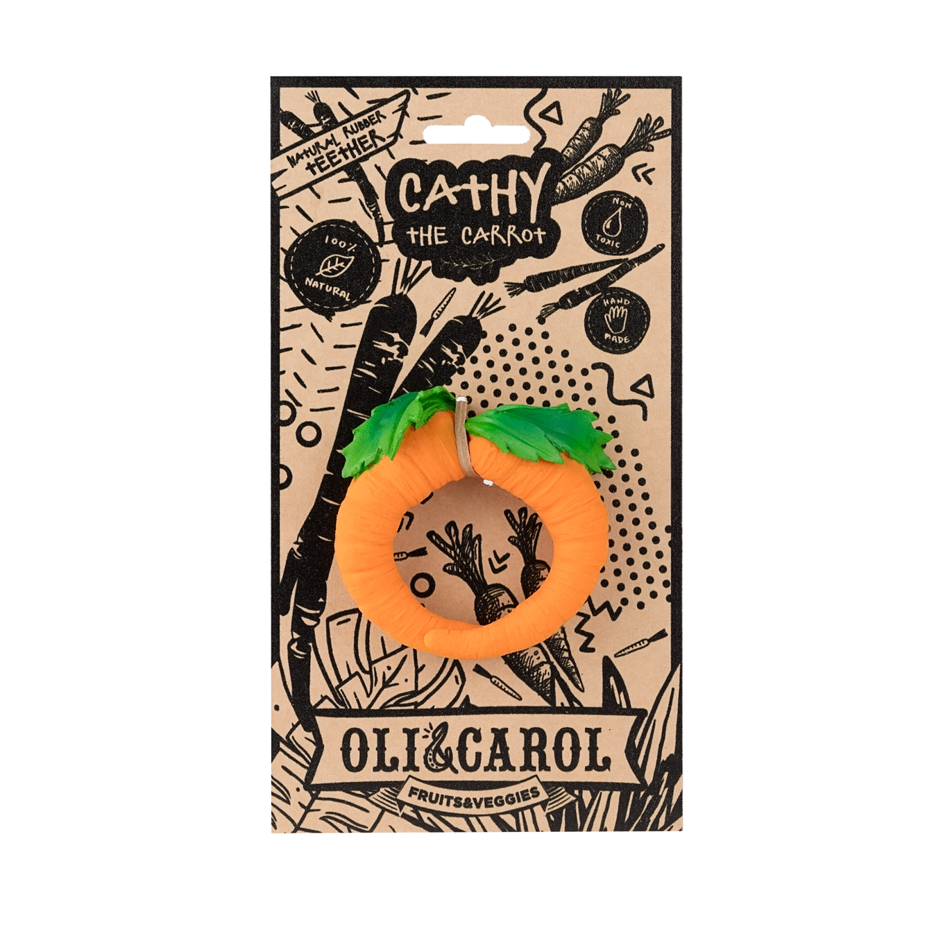 Cathy the Carrot Teether - Oli & Carol