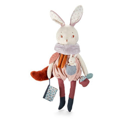 Lune The Rabbit Stuffed Activity Toy - Moulin Roty