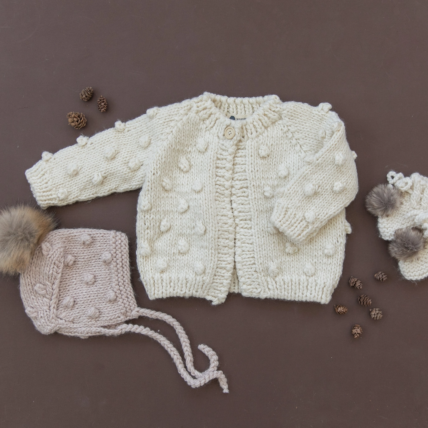 Cream Popcorn Cardigan - The Blueberry Hill