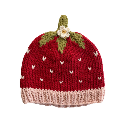 Addie Strawberry Beanie - The Blueberry Hill