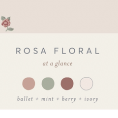 Ballet Rosa Floral Josie Pointelle Bodysuit - Kendi by Colored Organics