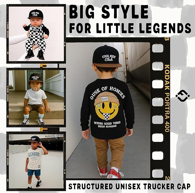 Cool Kids Club Black Cap - Funky Junque