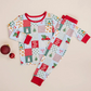 Christmas Patchwork Two Piece - Lucky Panda Kids