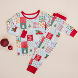 Christmas Patchwork Two Piece - Lucky Panda Kids