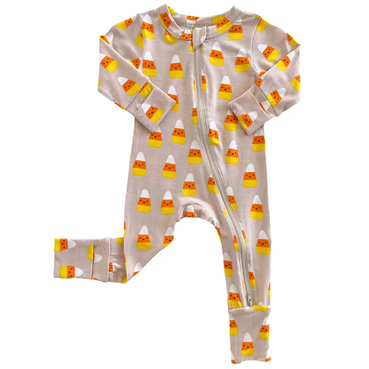 Candy Corn Convertible Romper - Spearmint