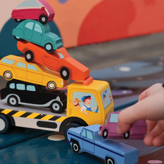 Stacking Cars - Tender Leaf Toys
