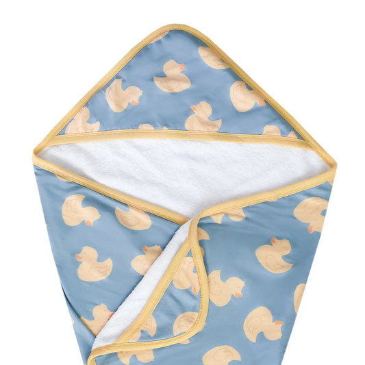 Ducky Knit Hooded Towel - Copper Pearl