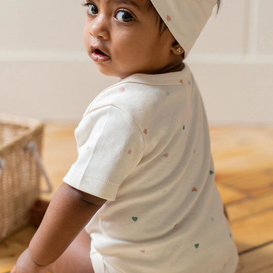 Ballet & Wisteria Heart Afton Bodysuit - Colored Organics