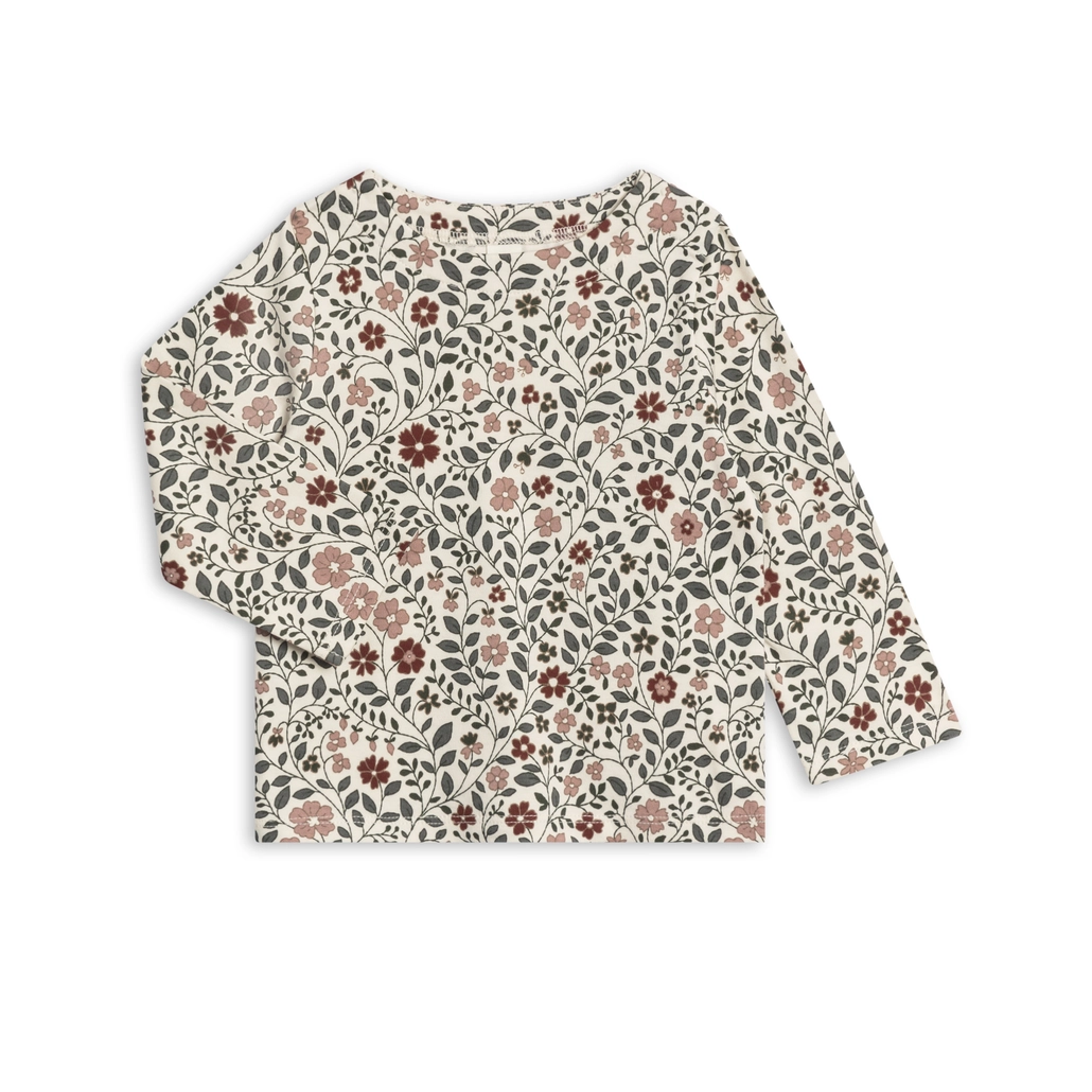 Daphne Floral Ryle Snap Shoulder Top - Colored Organics