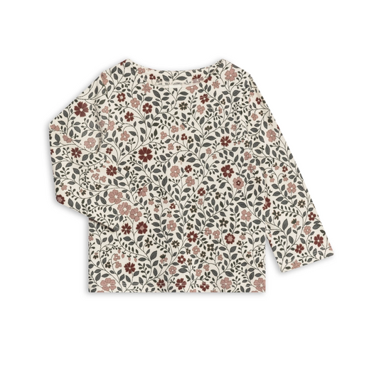 Daphne Floral Ryle Snap Shoulder Top - Colored Organics