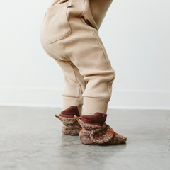 Bark Knit Baby Boots - Goumi