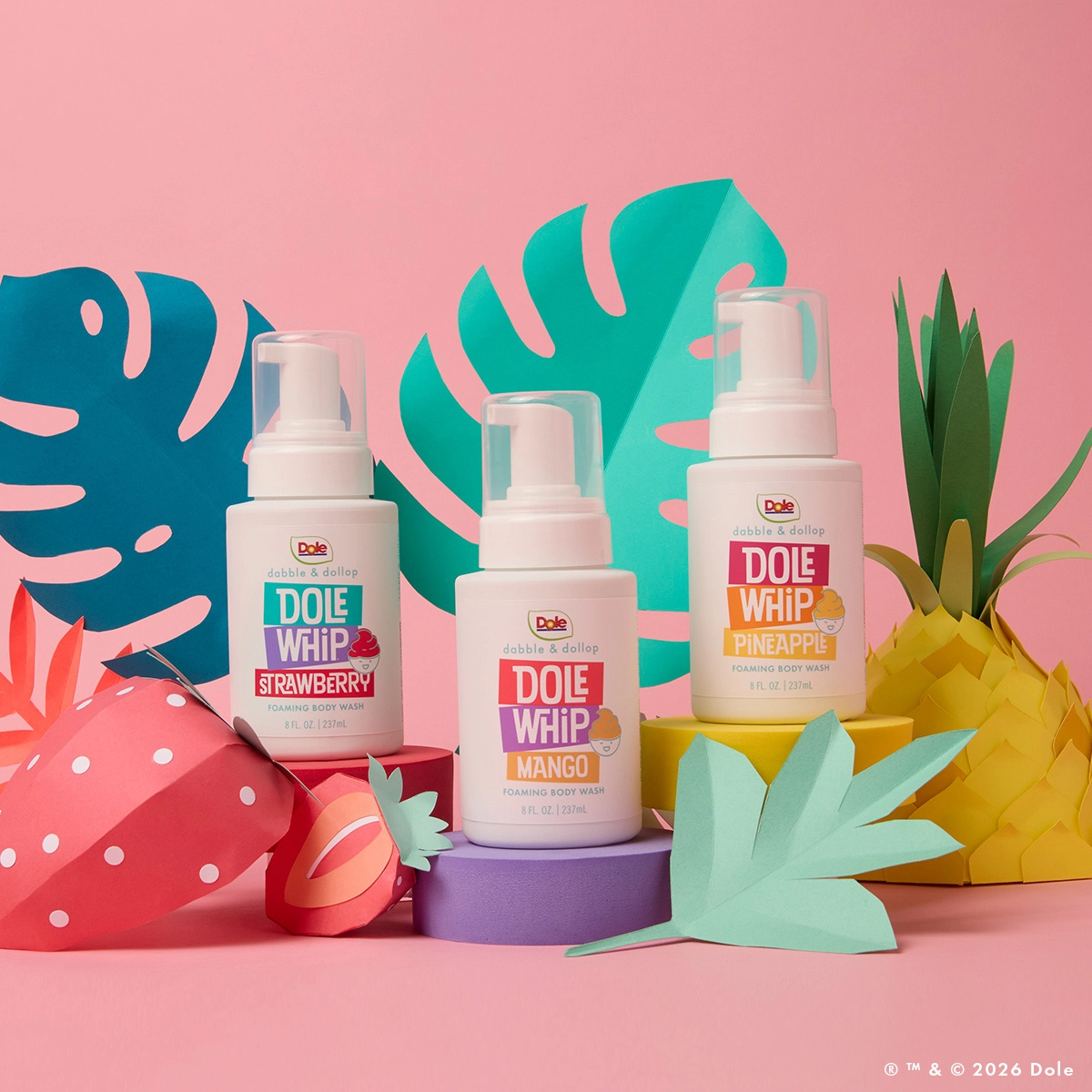 Dole Whip Strawberry Foaming Body Wash - Dabble & Dollop