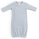 Dusty Blue Striped Gown - SIIX Collection