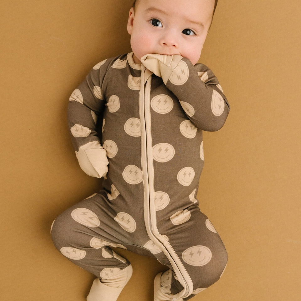 Neutral Smiley Sleeper - Little One Shop