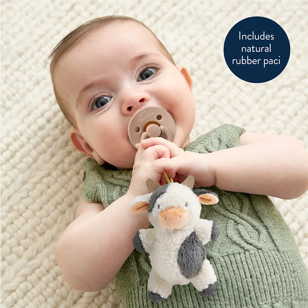 Cow Bitzy Pal & Pacifier -  Itzy Ritzy