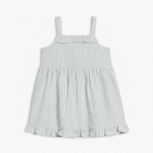Sea Shore Stripe Juliette Seersucker Dress  - Kendi