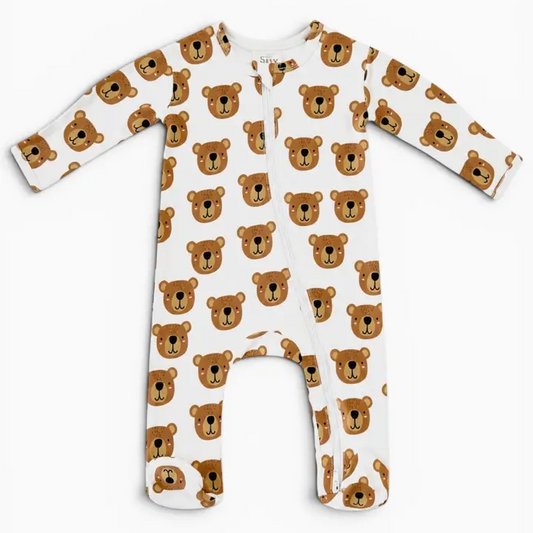 Baby Bear Zip Footie - SIIX Collection