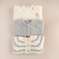 Bowie Gray Stripe Cardigan - The Blueberry Hill