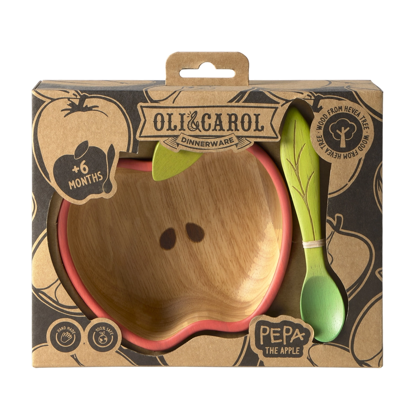 Pepa Apple Bowl & Spoon Set  - Oli & Carol