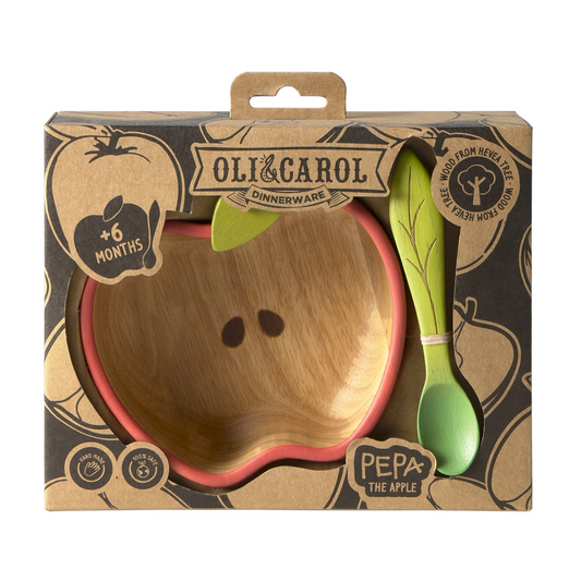 Pepa Apple Bowl & Spoon Set  - Oli & Carol