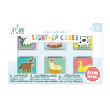 Farm Light Up Cubes - Glo Pals