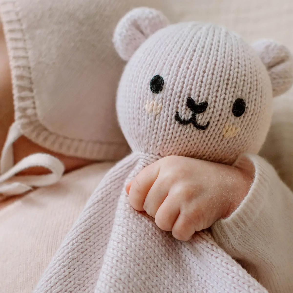 Lavender Bear Lovey - Cuddle + Kind