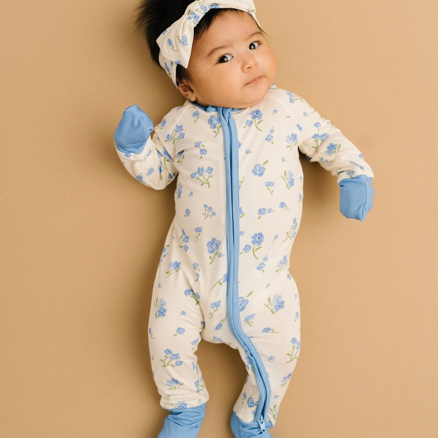 Blue Blooms Sleeper - Little One Shop