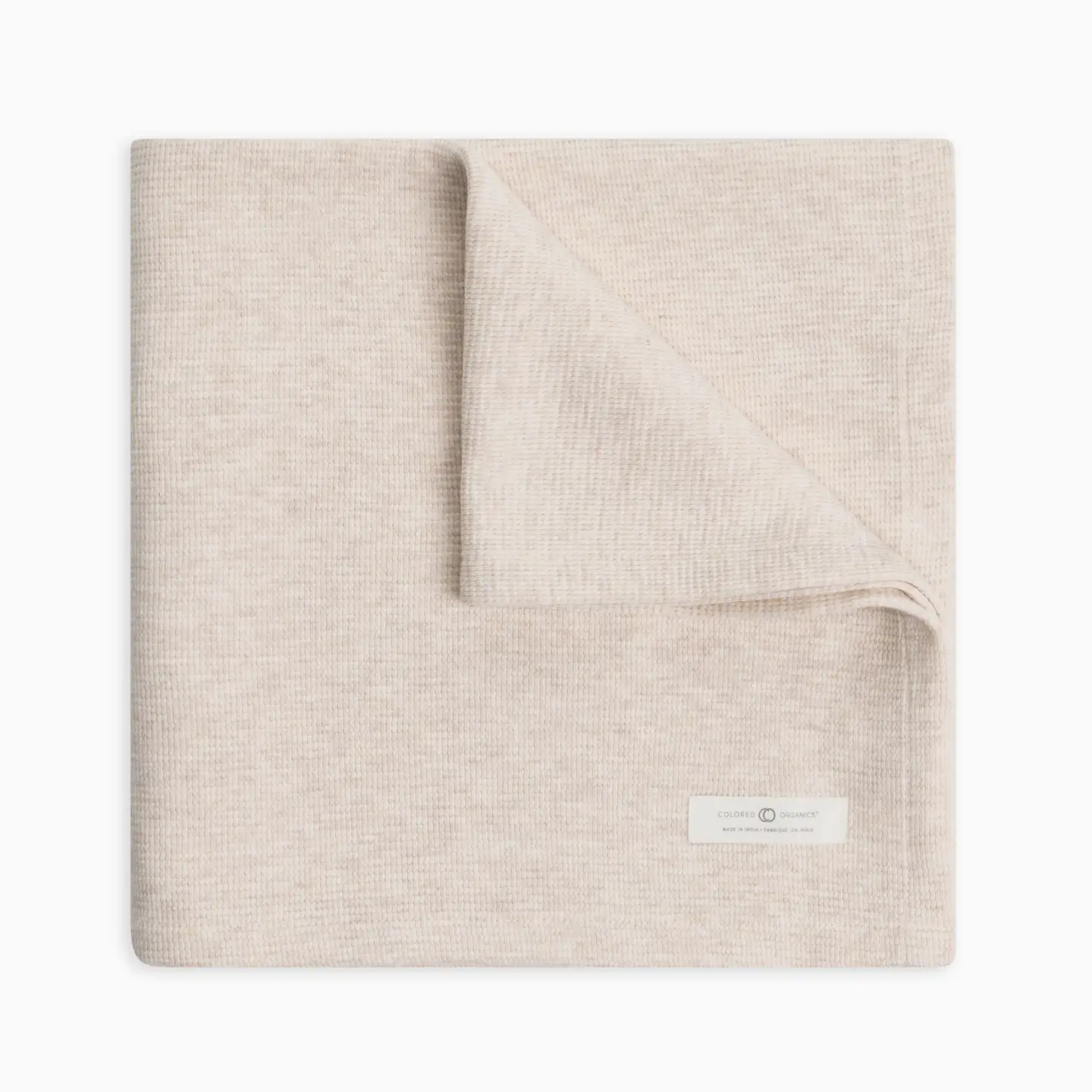 Heather Oat Waffle Baby Blanket - Kendi